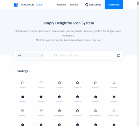 Remix Icon - Open source icon library